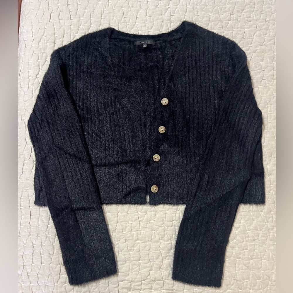 Love Tree Oversized Cropped Cardigan Size M
